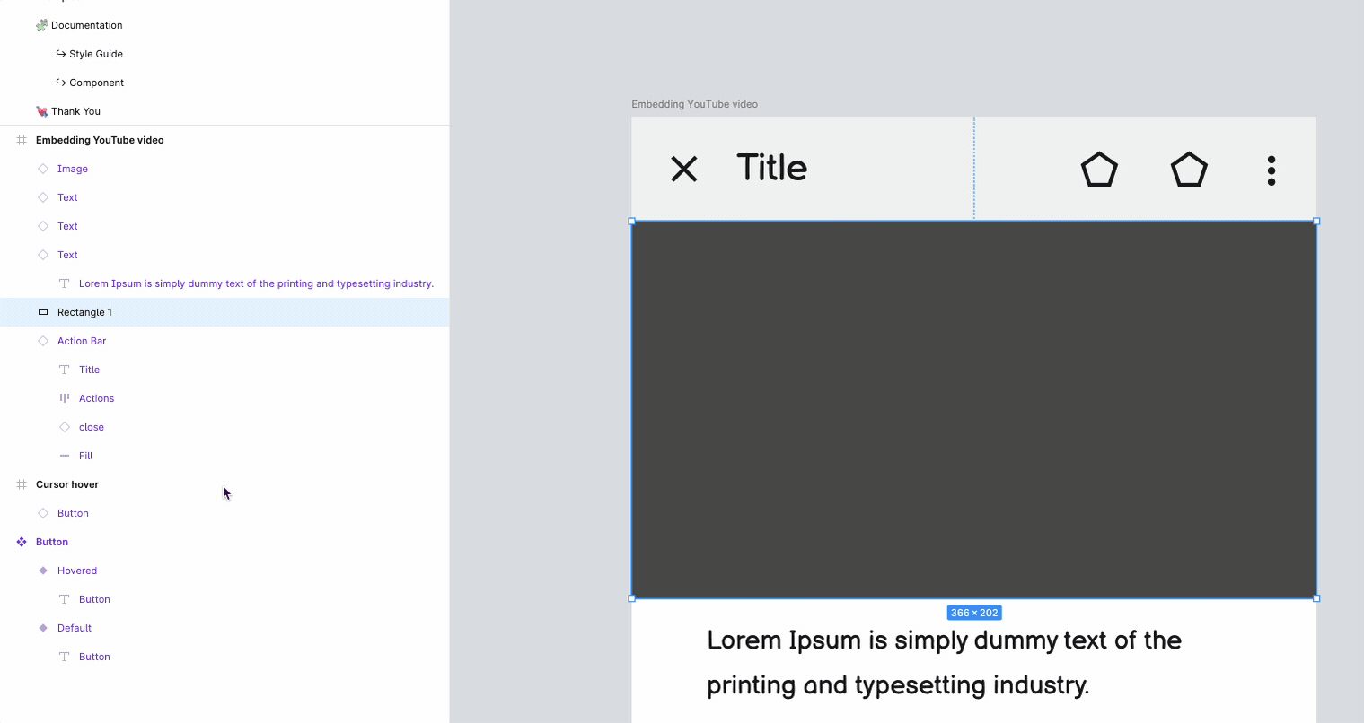 四角形の名前をURLに変更する画面記憶